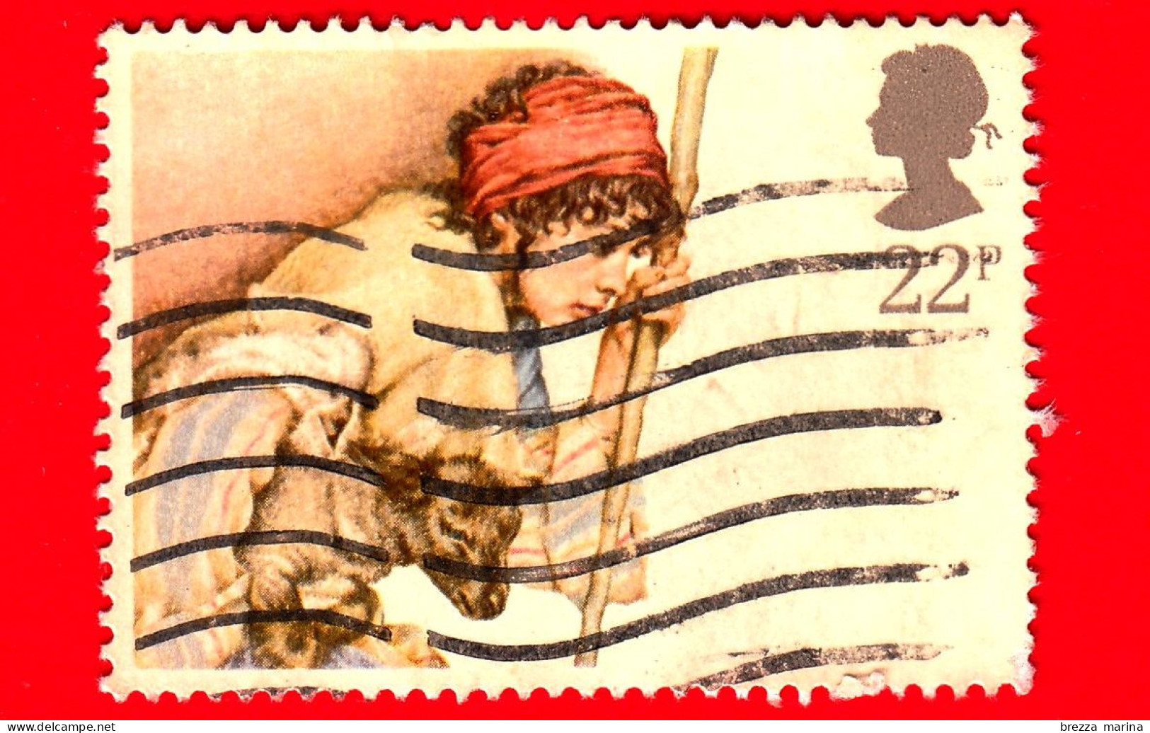 INGHILTERRA - GB - GRAN BRETAGNA - Usato - 1984 - Natale - Christmas - Pastore - Shepherd And Lamb - 22 - Used Stamps