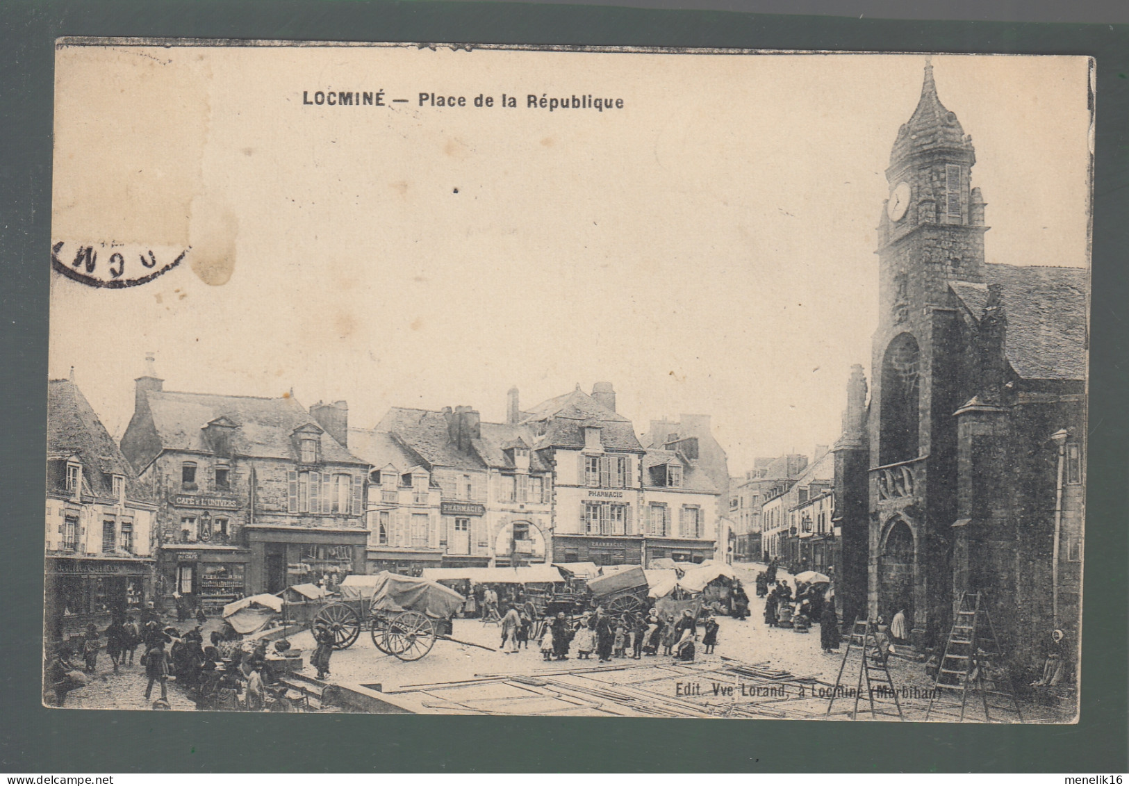 CP - 56 - Locminé - Place De La République - Jour De Marché - Locmine