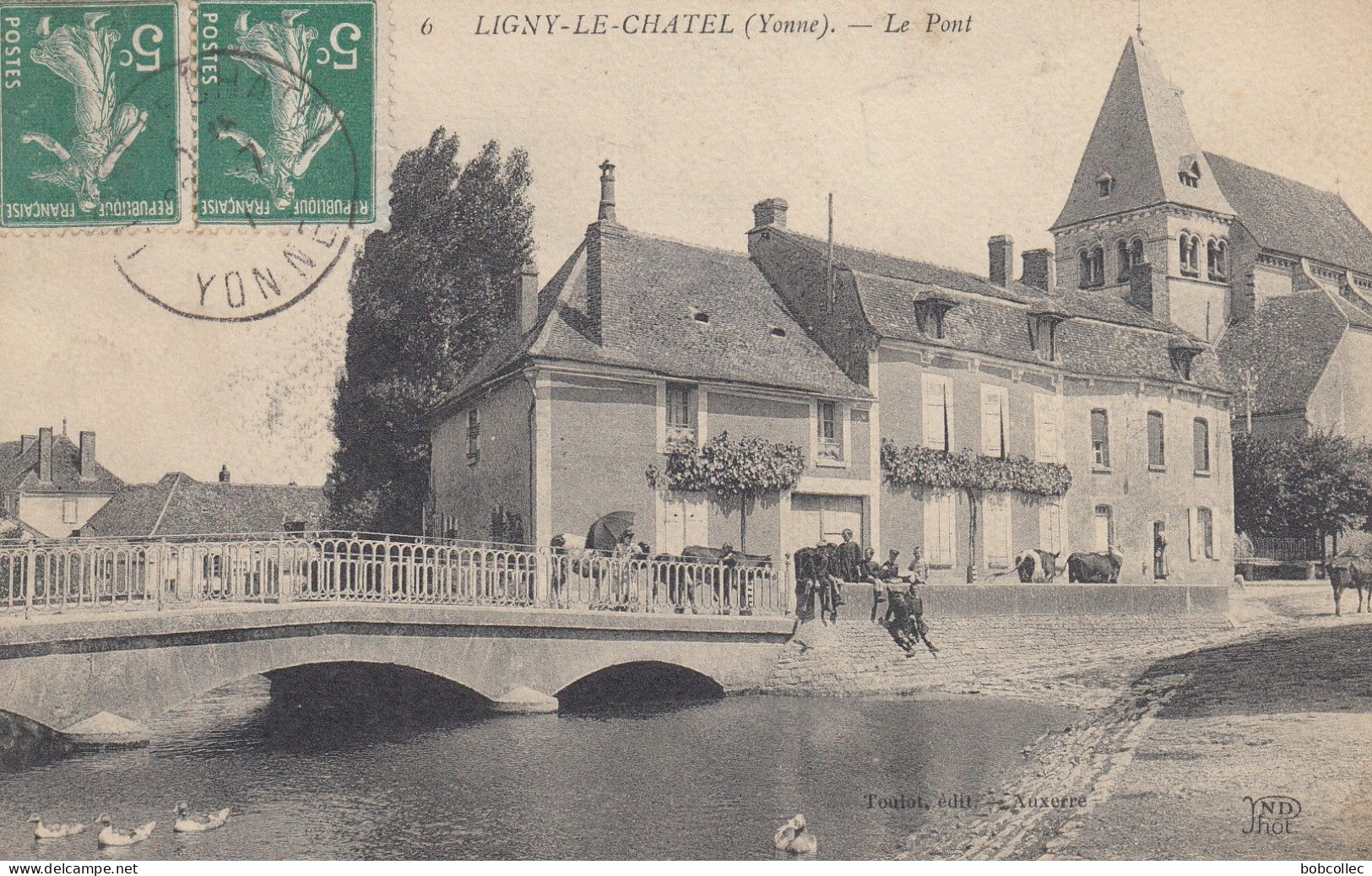 LIGNY-le-CHÂTEL (Yonne): Le Pont - Ligny Le Chatel