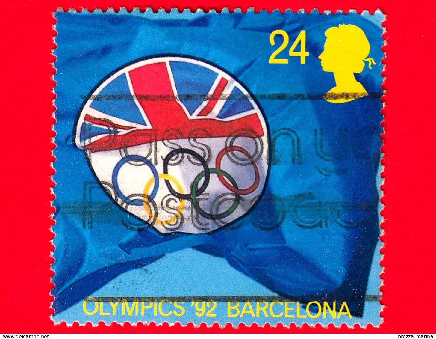 INGHILTERRA - GB - GRAN BRETAGNA - Usato -1992 - Giochi Paralimpici - Barcelona '92 - Logo - 24 - Gebruikt