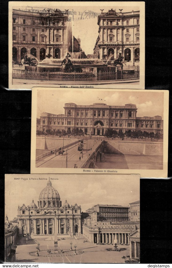 Italy / Rome Year 1920/25  Postcards - Colecciones Y Lotes
