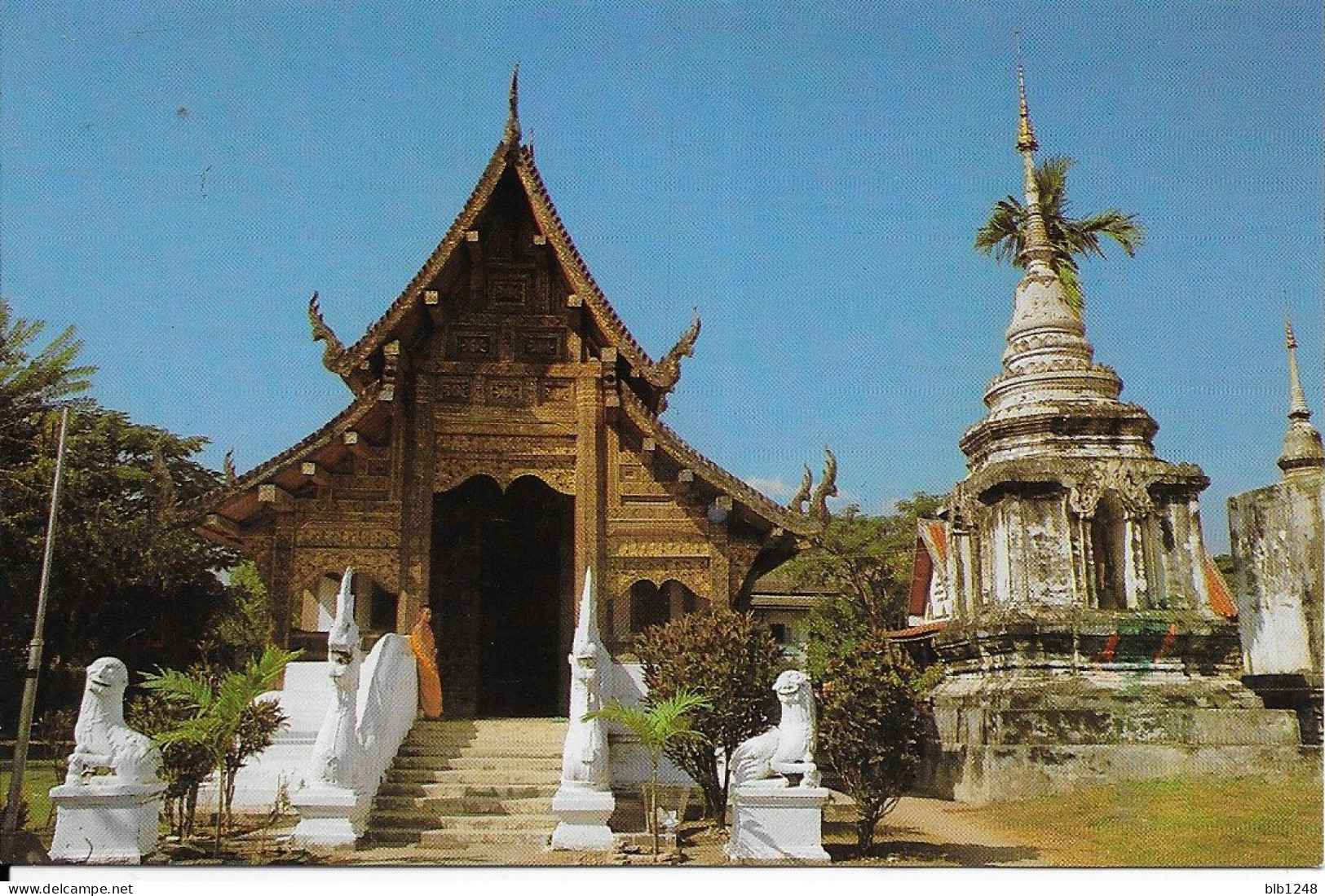 Asie > Thaïlande Wat Prasingh's Ancient Preaching Hall Chieng Mai - Tailandia