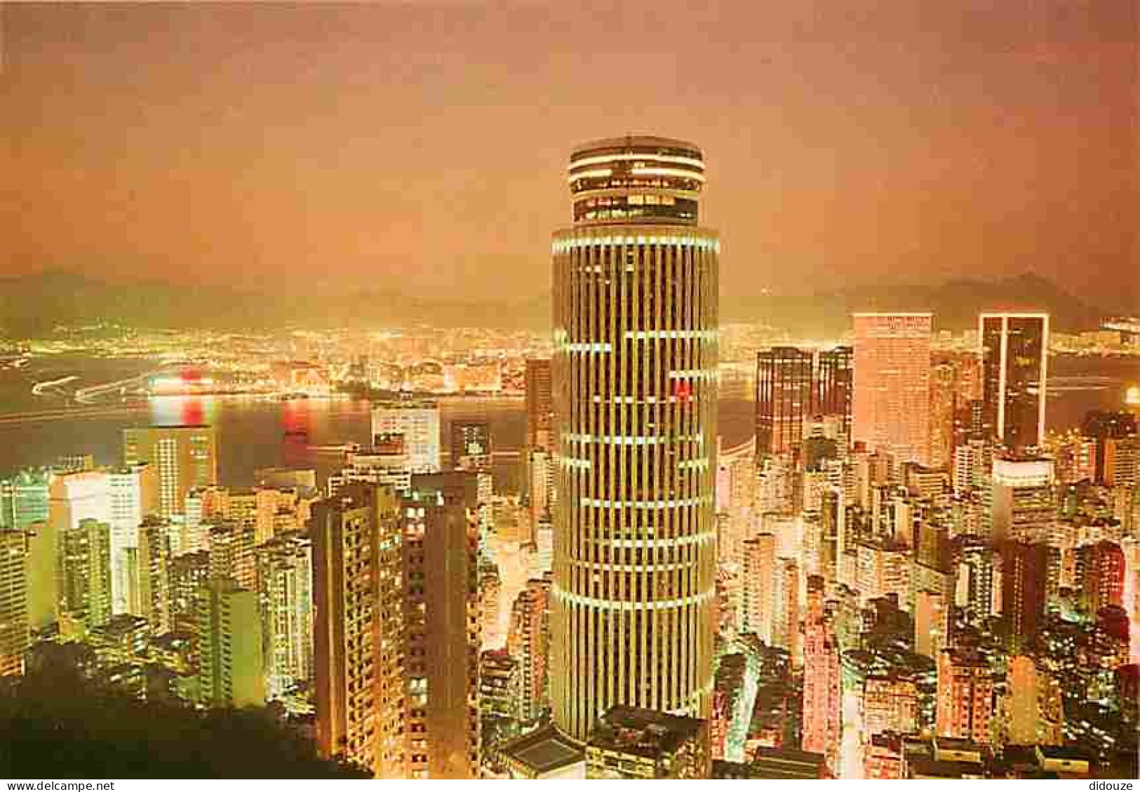 Hong Kong - Wanchal At Night With The 64 Storeyed Hopewell Centre At Its Foreground - Vue De Nuit - Carte Neuve - CPM -  - Cina (Hong Kong)