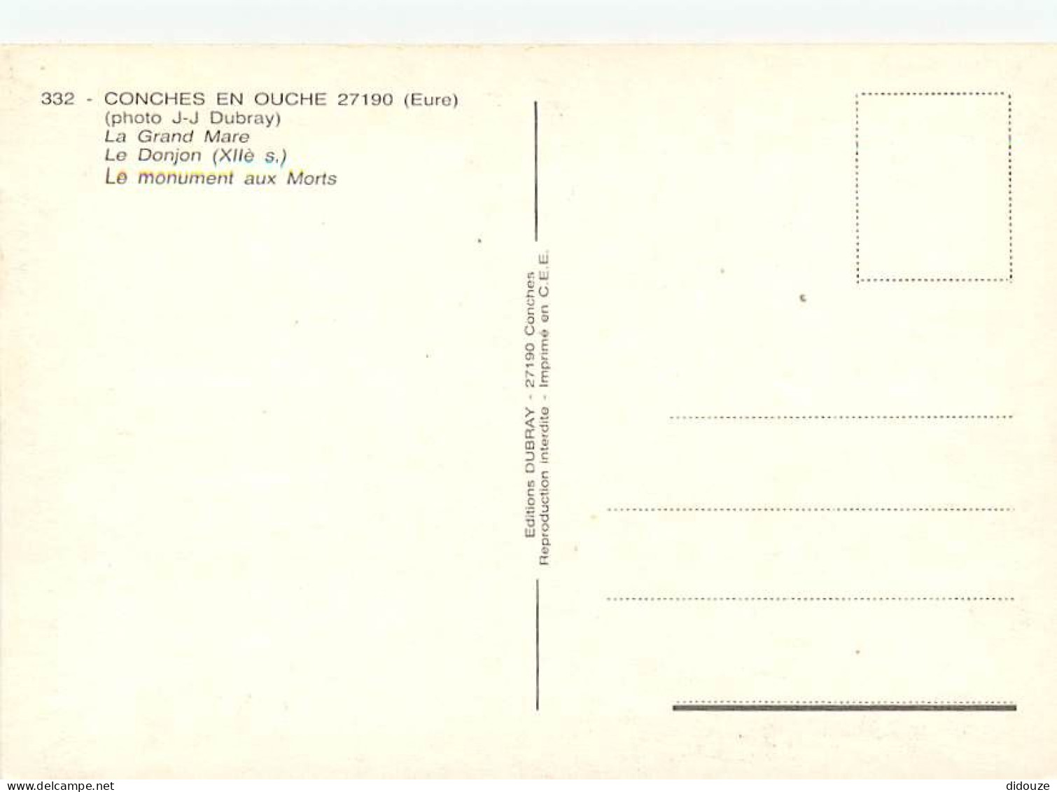 27 - Conches En Ouche - Multivues - CPM - Voir Scans Recto-Verso - Conches-en-Ouche