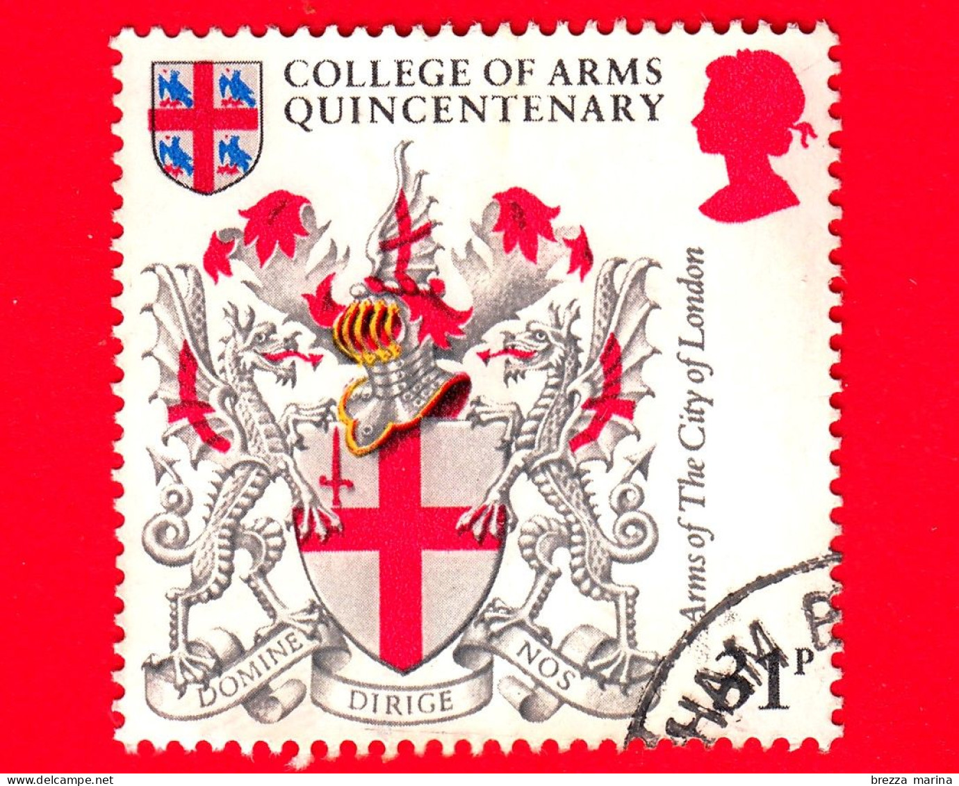 GB  - UK - GRAN BRETAGNA - Usato - 1984 - 150 Anni Dello Stemma Del College - Arms Of The City Of London - 31 - Gebruikt