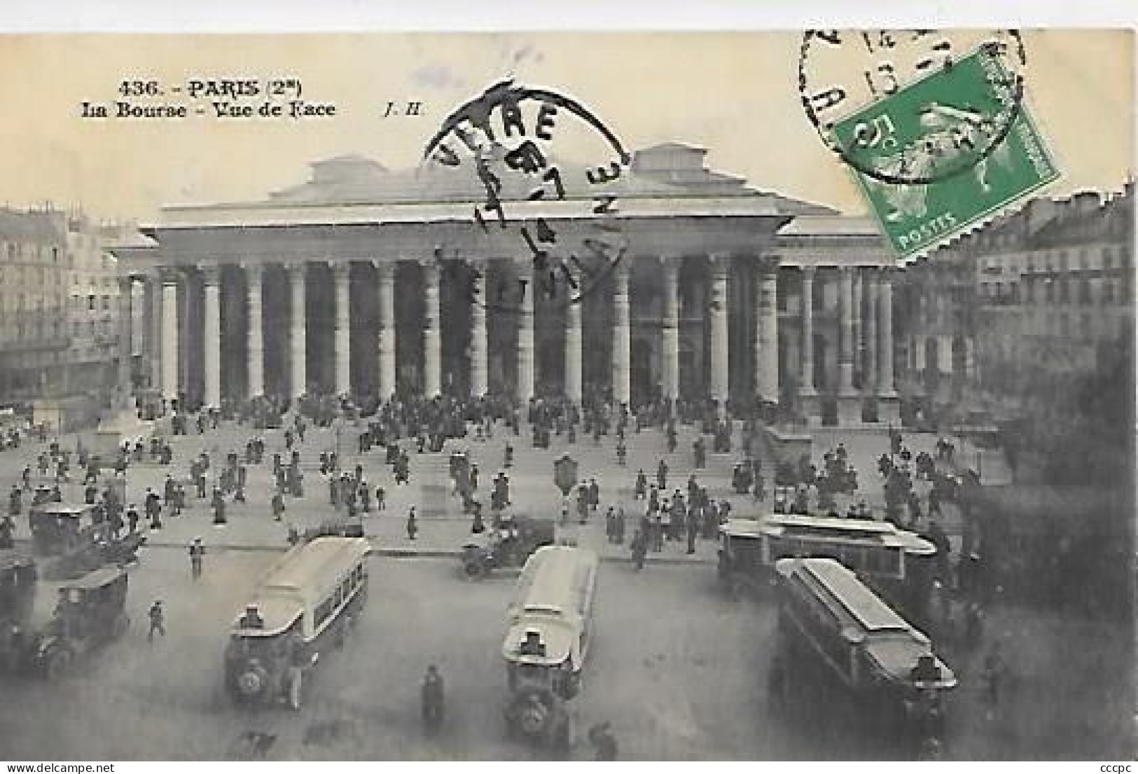 CPA Paris La Bourse Vue De Face - Arrondissement: 02