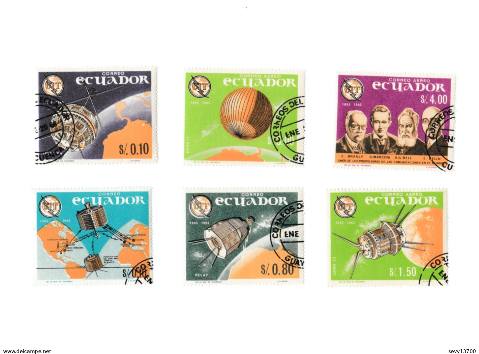 Equateur - Ecuador - Lot 11 Timbres Espace - Equateur