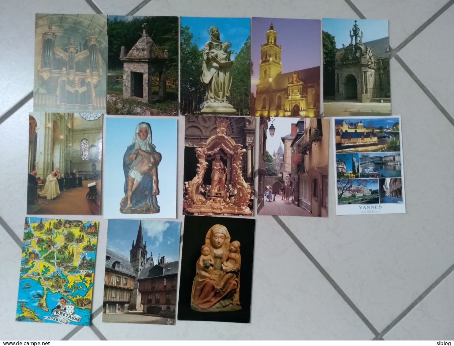 LOT DE 60 CARTES POSTALES (pour écrire) - Département MORBIHAN - 5 - 99 Cartoline