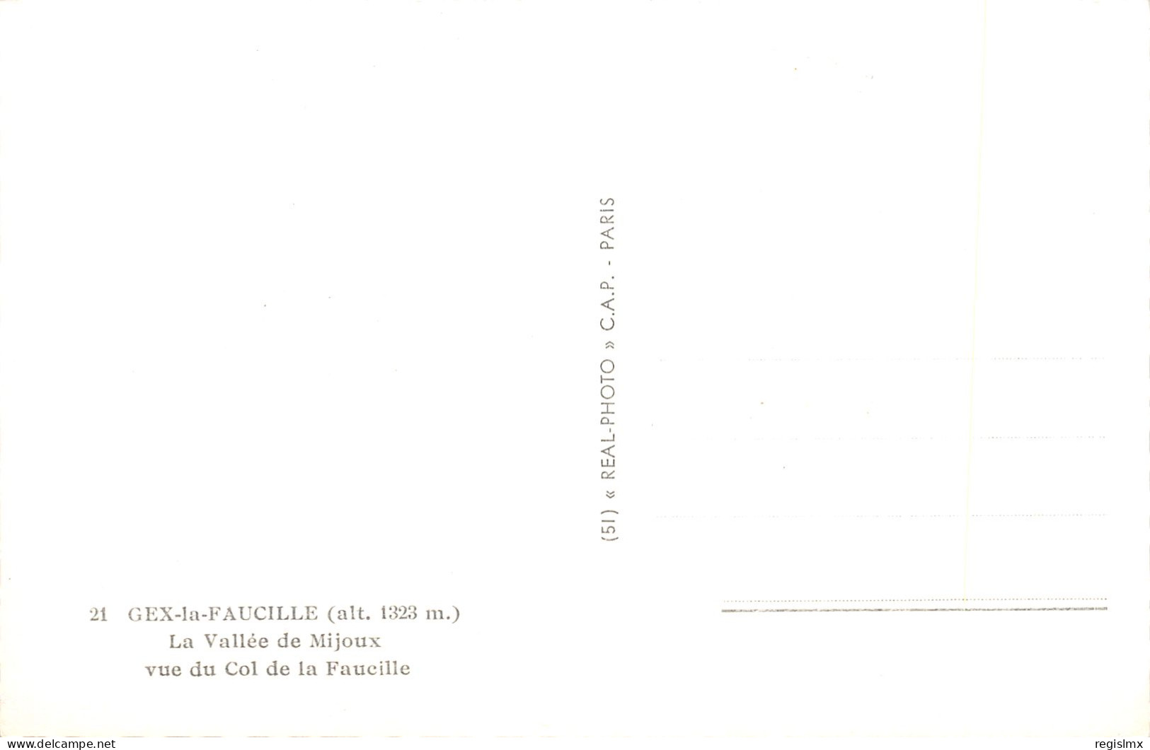 1-GEX LA FAUCILLE-N°3358-E/0001 - Gex