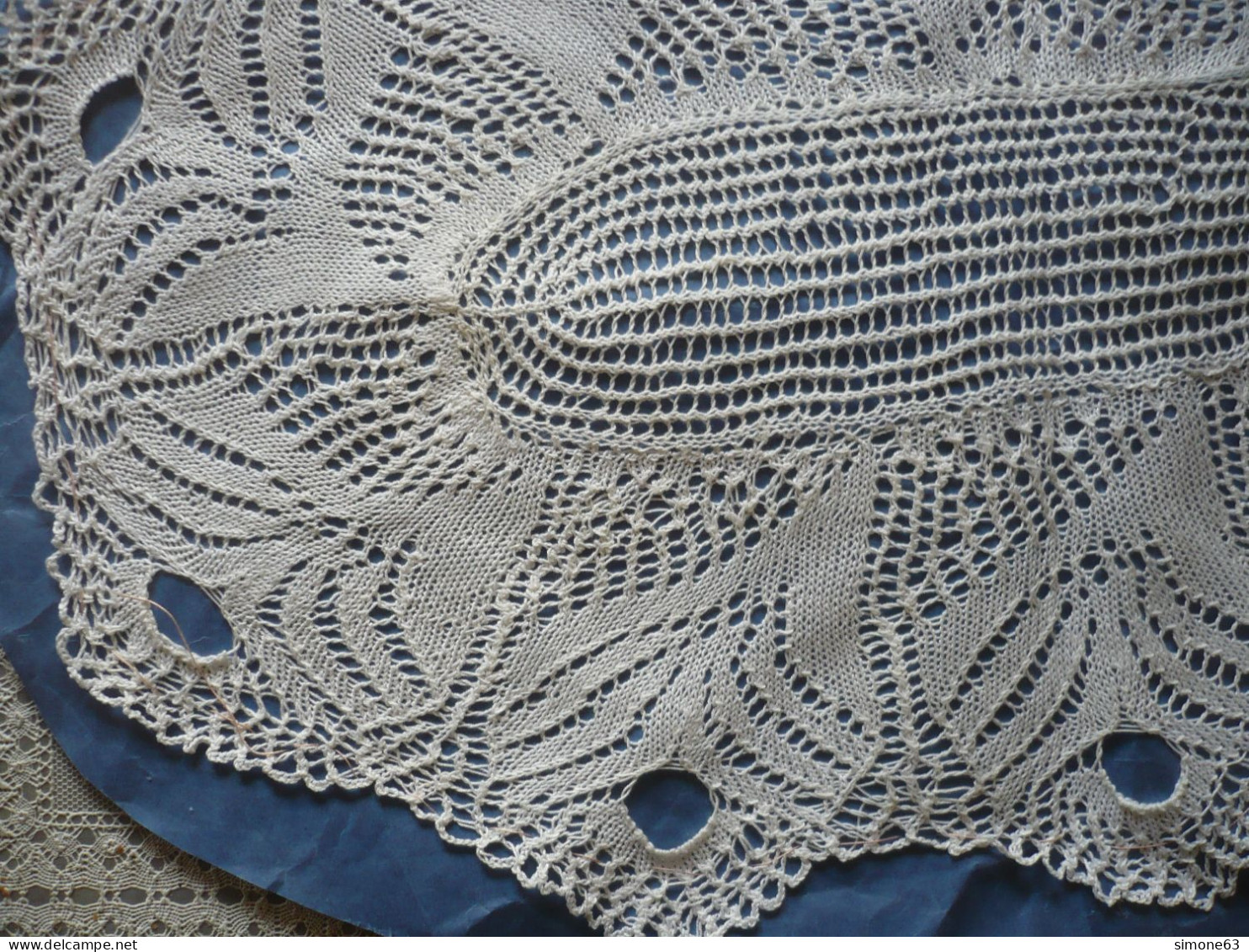 Ancien Napperon En Dentelle - Vintage - Fait Main - Laces & Cloth