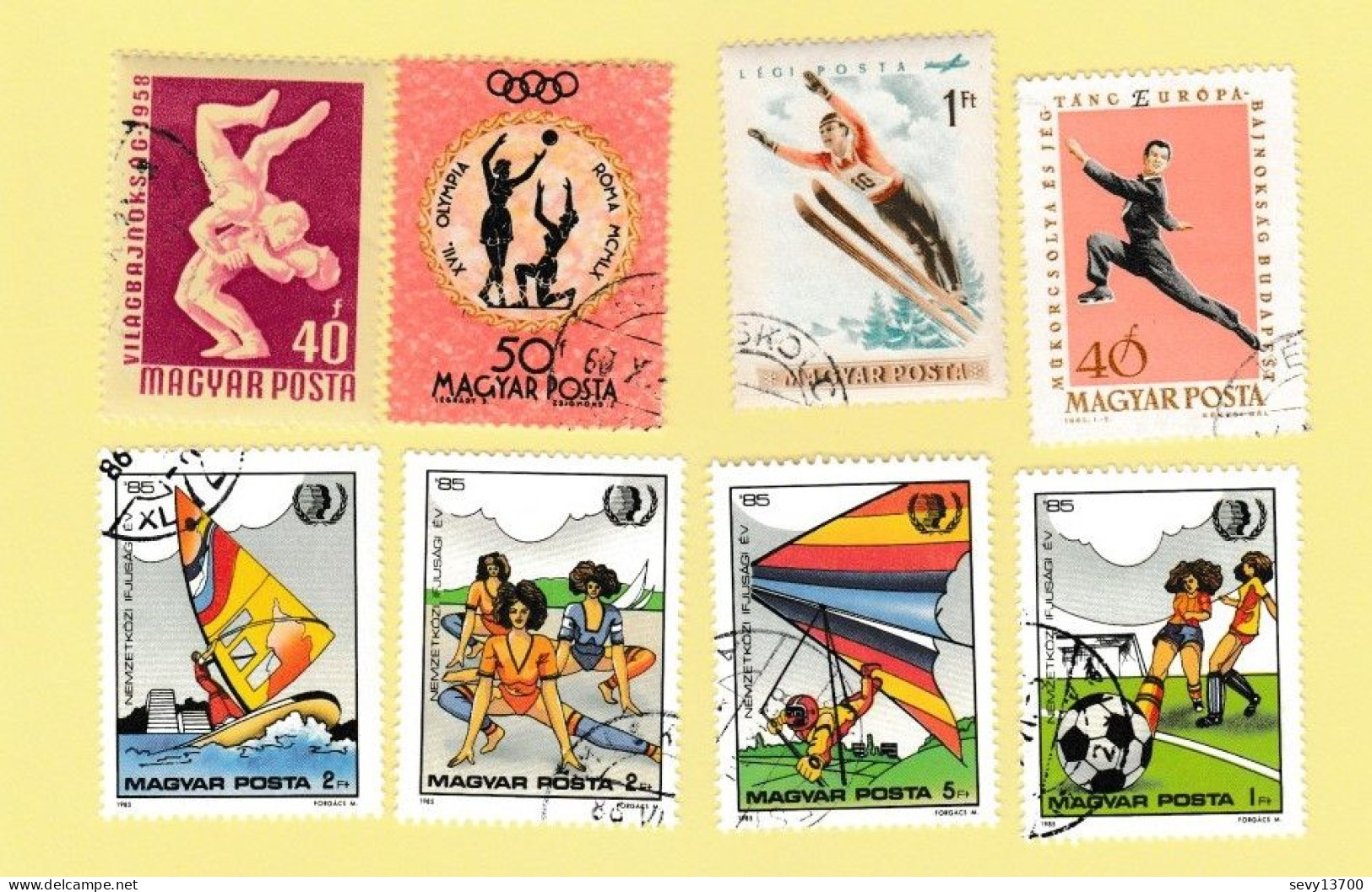 Hongrie - Magyar Posta - Lot De 37 Timbres Sports (jeux Olympiques, Foot Ball ;;;) - Collezioni