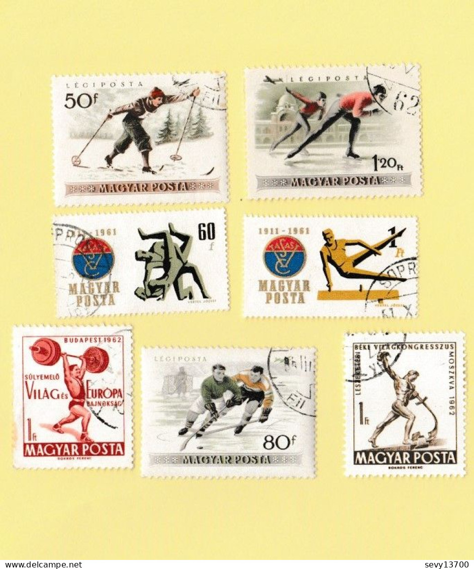 Hongrie - Magyar Posta - Lot De 37 Timbres Sports (jeux Olympiques, Foot Ball ;;;) - Collections