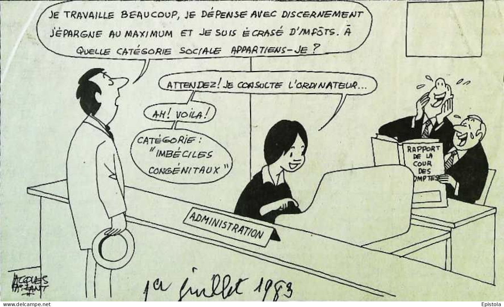 ► Coupure De Presse  Quotidien Le Figaro Jacques Faisant 1983 AdministrationRapport Cour Des Comptes - 1950 - Oggi