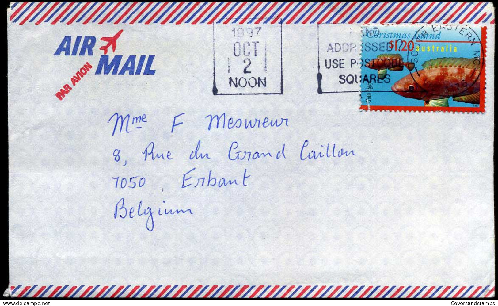 Cover To Erbaut, Belgium - Storia Postale