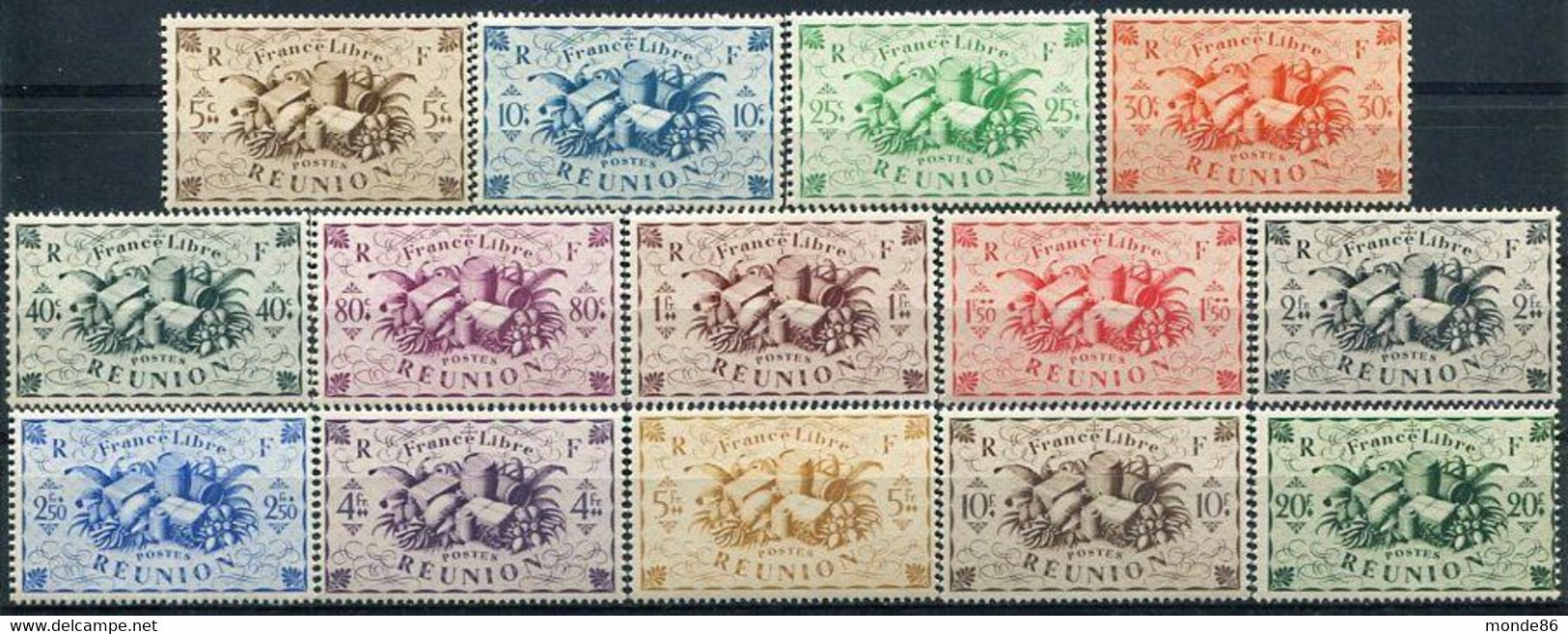 RÉUNION - Y&T  N° 233-246 ** - Unused Stamps