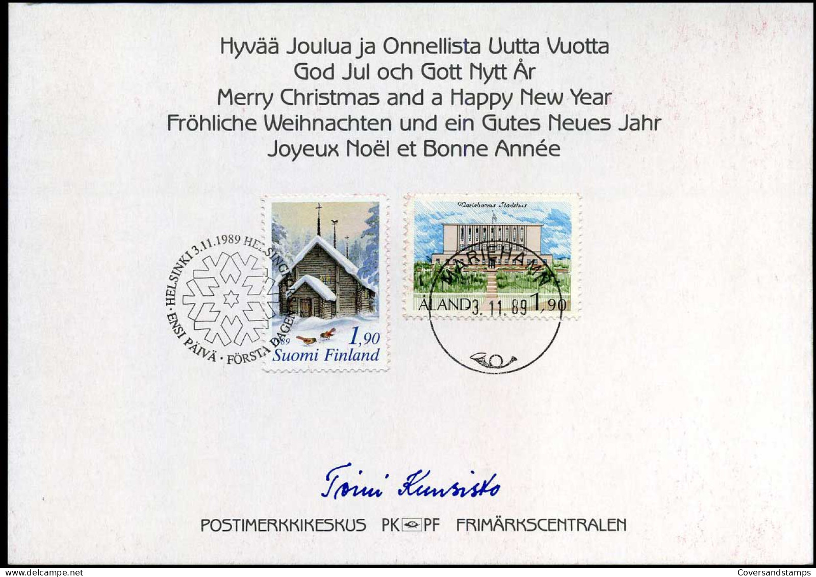 Merry Christmas And A Happy New Year - Storia Postale