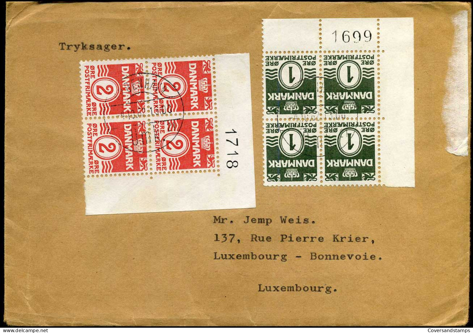 Cover To Luxemburg - Storia Postale