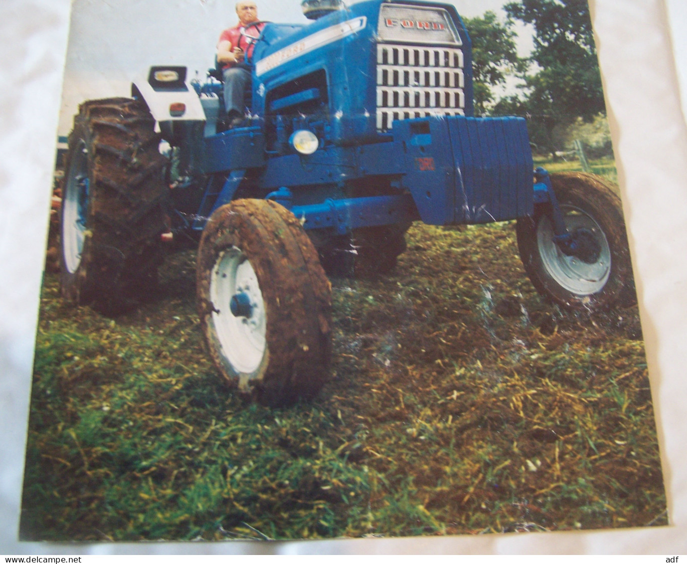 DEPLIANT PUB PUBLICITAIRE TRACTEUR FORD 8000, AGRICULTURE, MATERIEL AGRICOLE, AGRICULTEUR - Traktoren