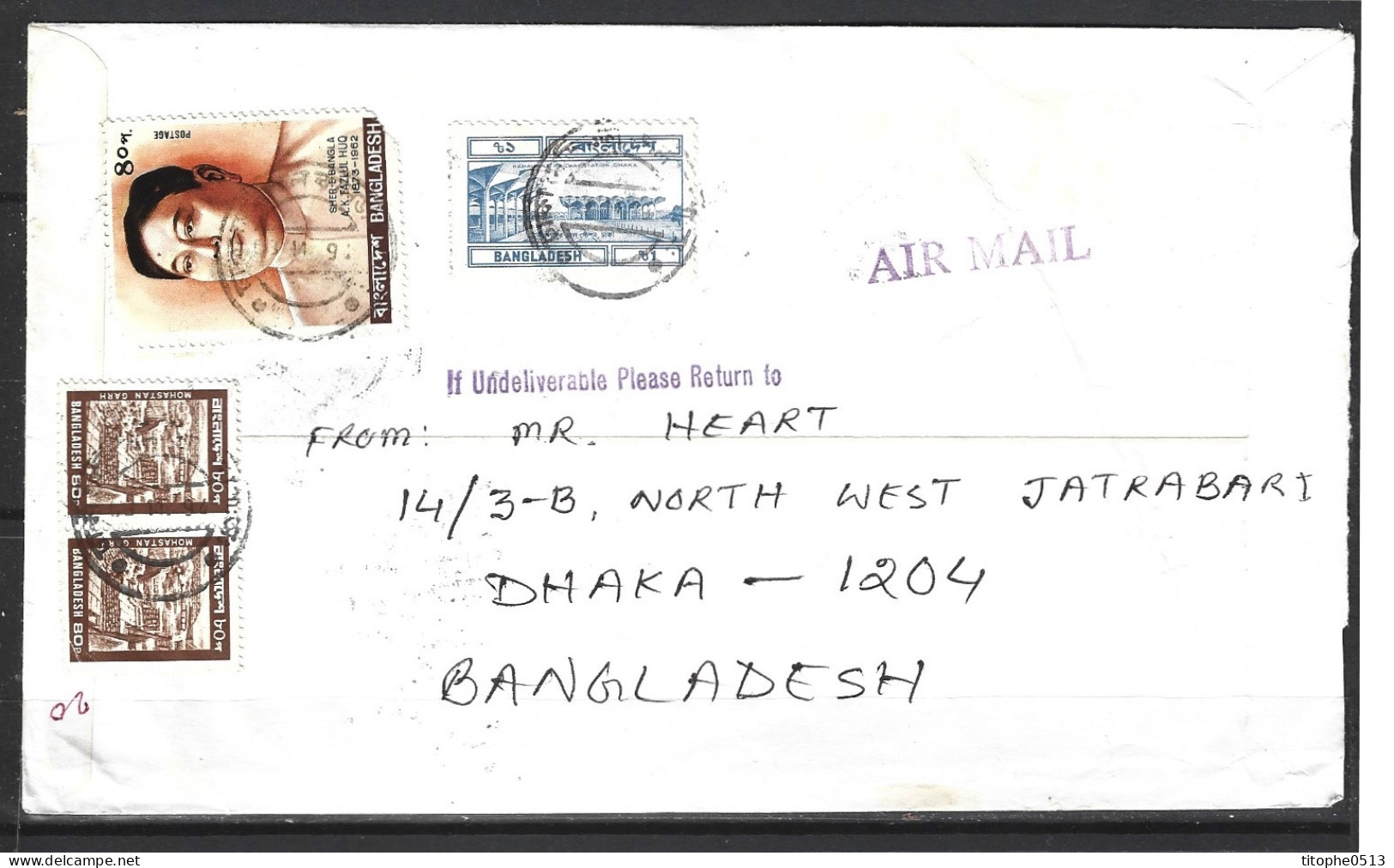 BANGLADESH. Belle Enveloppe Ayant Circulé. - Bangladesh