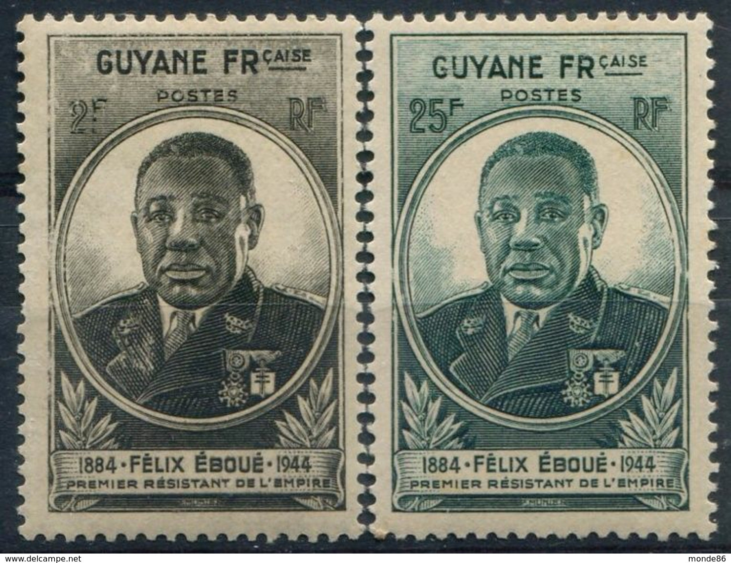 GUYANE - Y&T  N° 180-181 ** - Ungebraucht