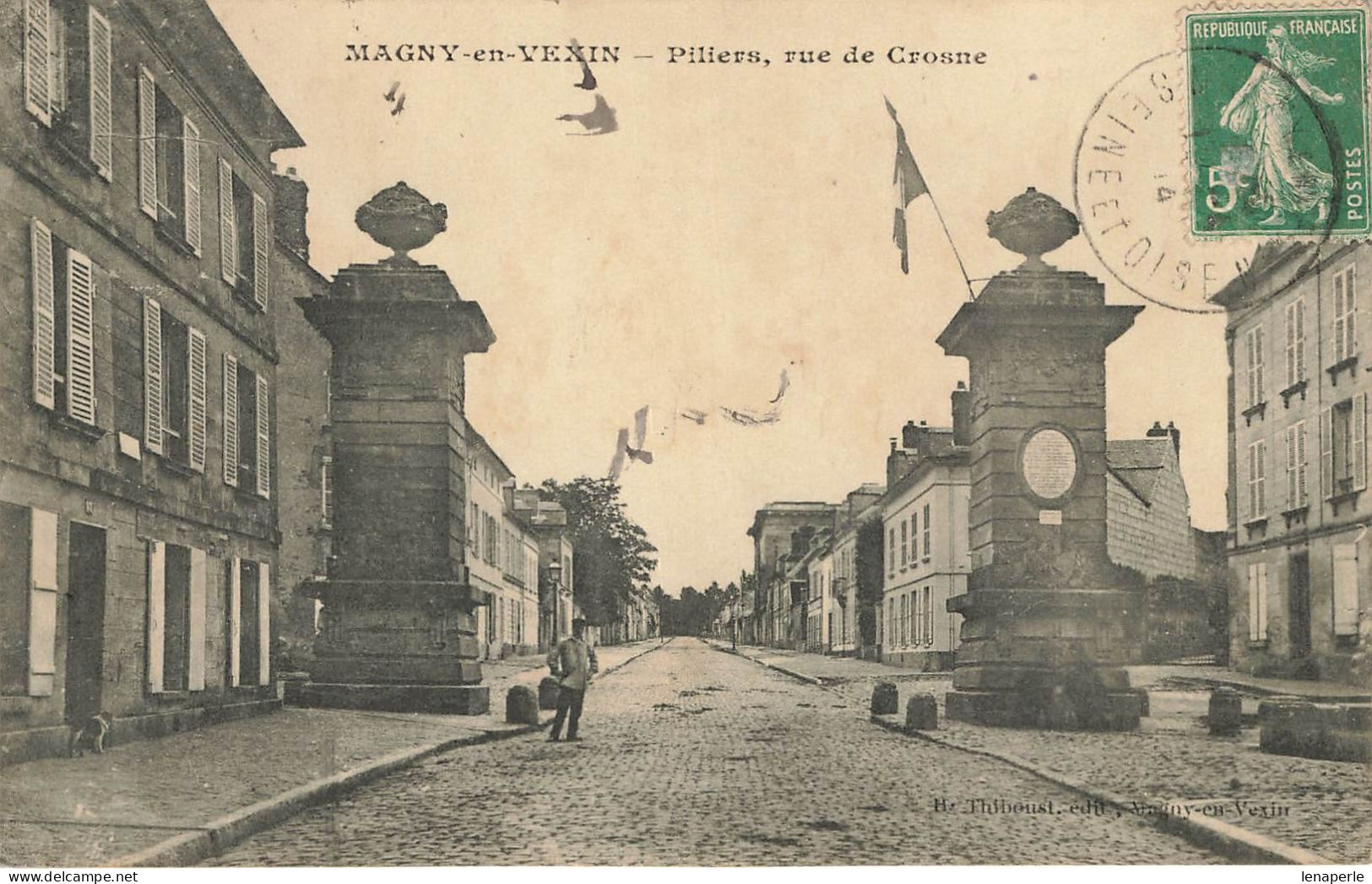 D5107 Magny En Vexin Piliers Rue De Crosne - Magny En Vexin