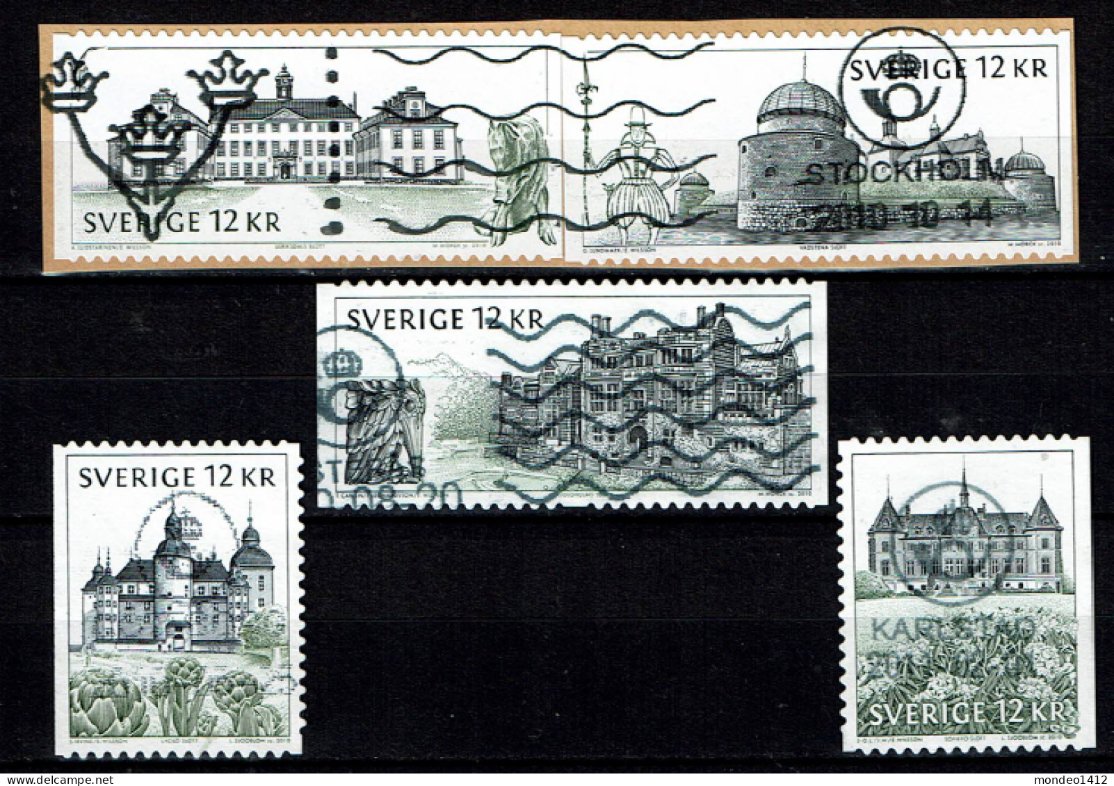 Sweden 2010 - Swedish Castles And Palaces - Used - Gebraucht