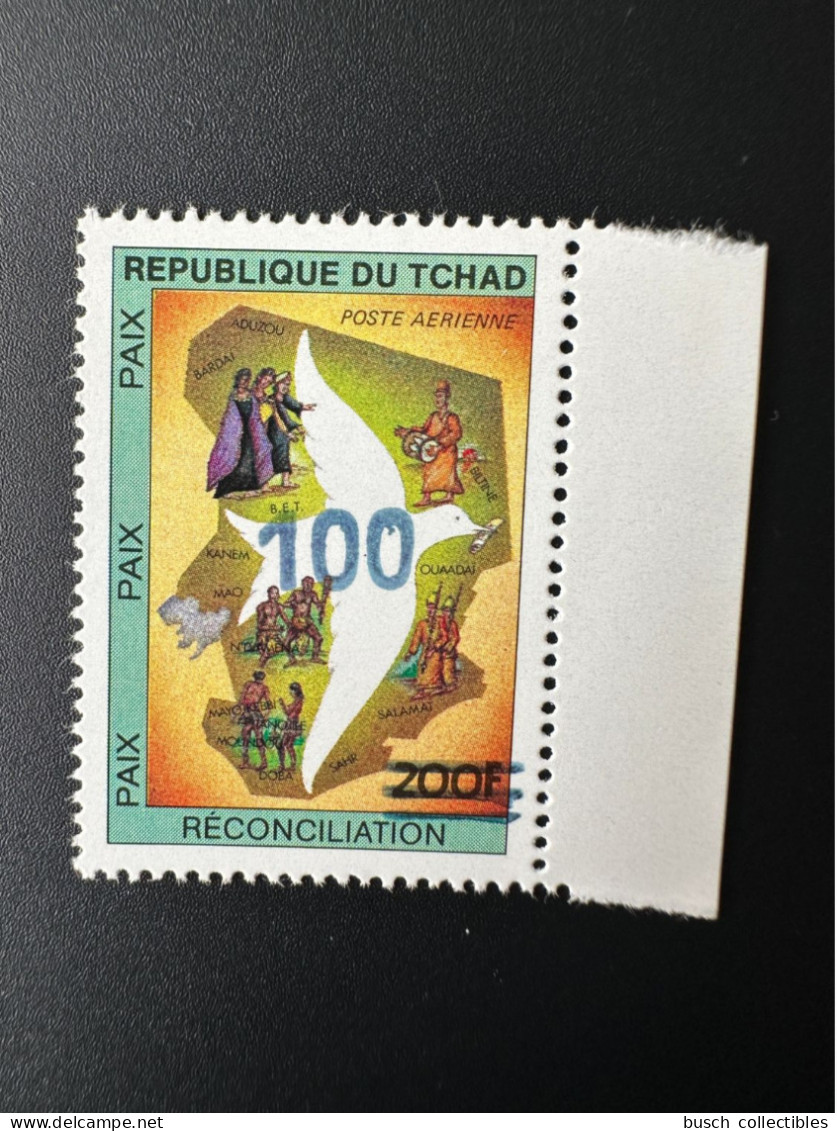 Tchad Chad Tschad 1987 / 1988 Mi. 1141 Surchargé Overprint Paix Réconciliation - Tschad (1960-...)