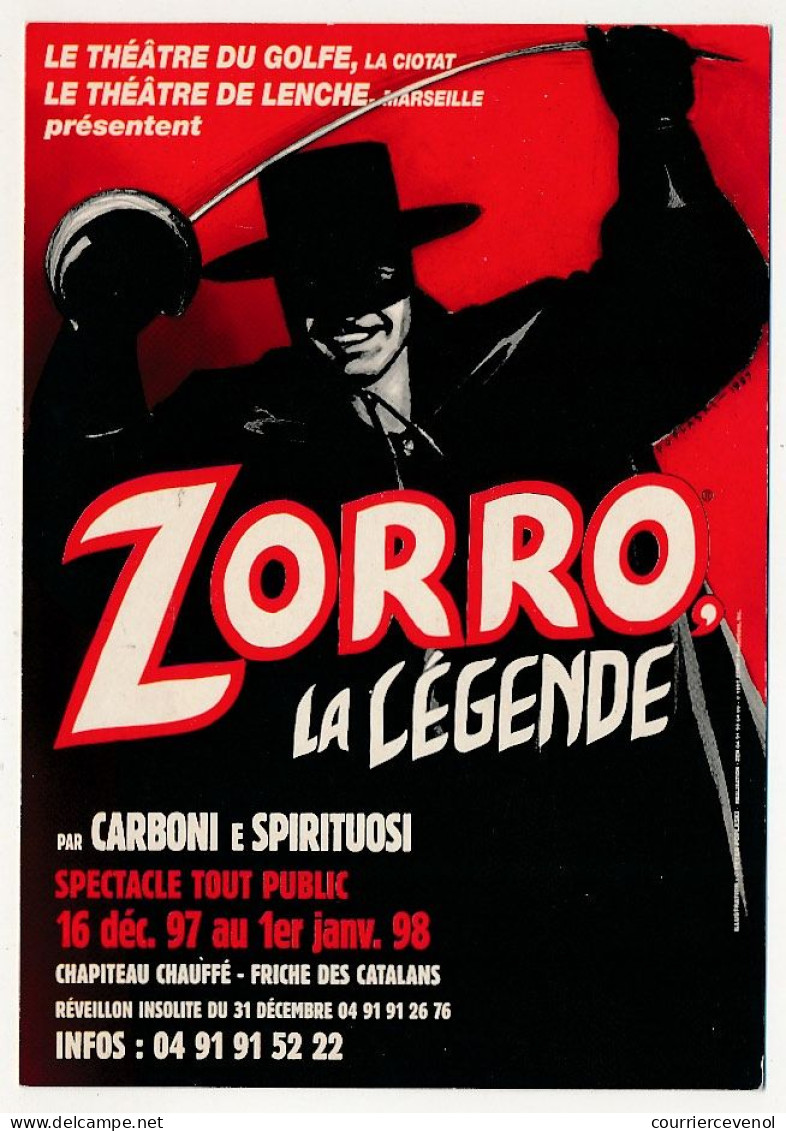 CPM - MARSEILLE - Théâtre De Lenche - Spectacle "Zorro, La Légende" 1998 - Ohne Zuordnung