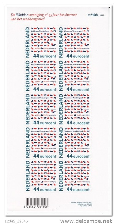 Nederland 2010, Postfris MNH, NVPH V2694, The Wadden Association - Nuevos