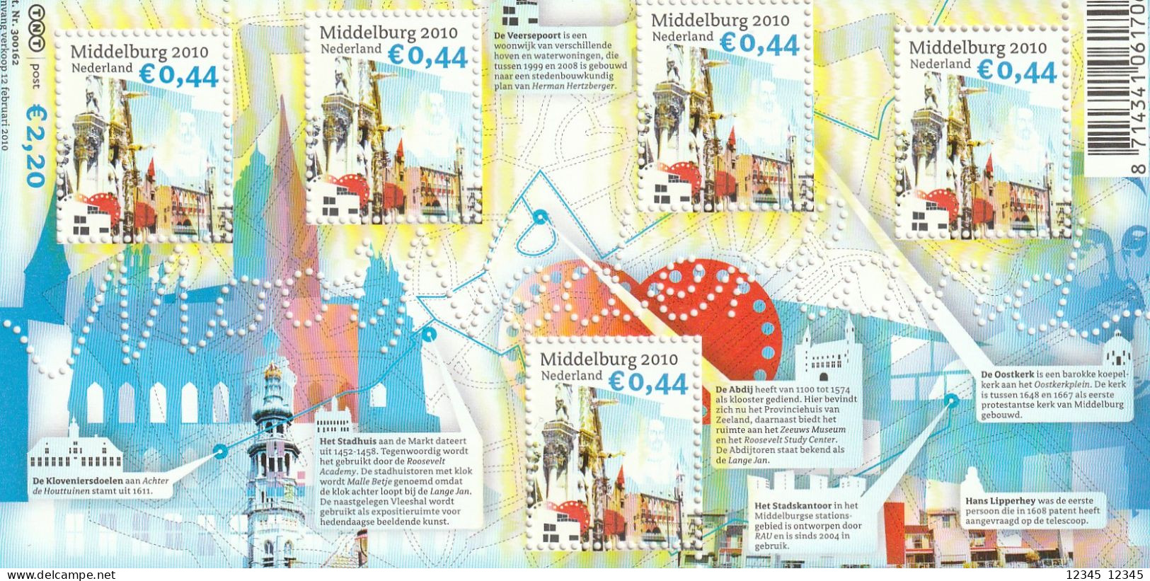 Nederland 2010, Postfris MNH, NVPH 2696, Beautiful Netherland, Middelburg - Ongebruikt