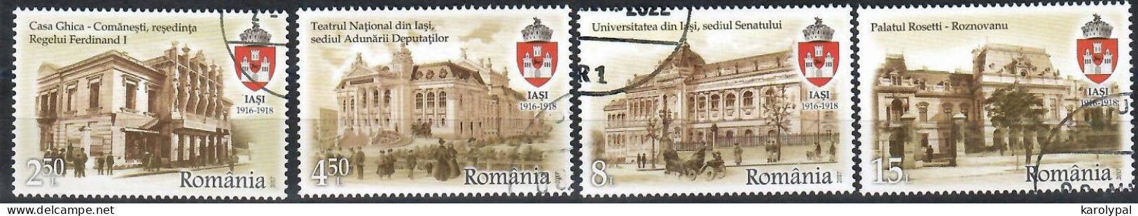 Romania, 2017, USED,              Iaşi - City Of The Great Union,  Mi. Nr. 7213-6 - Oblitérés