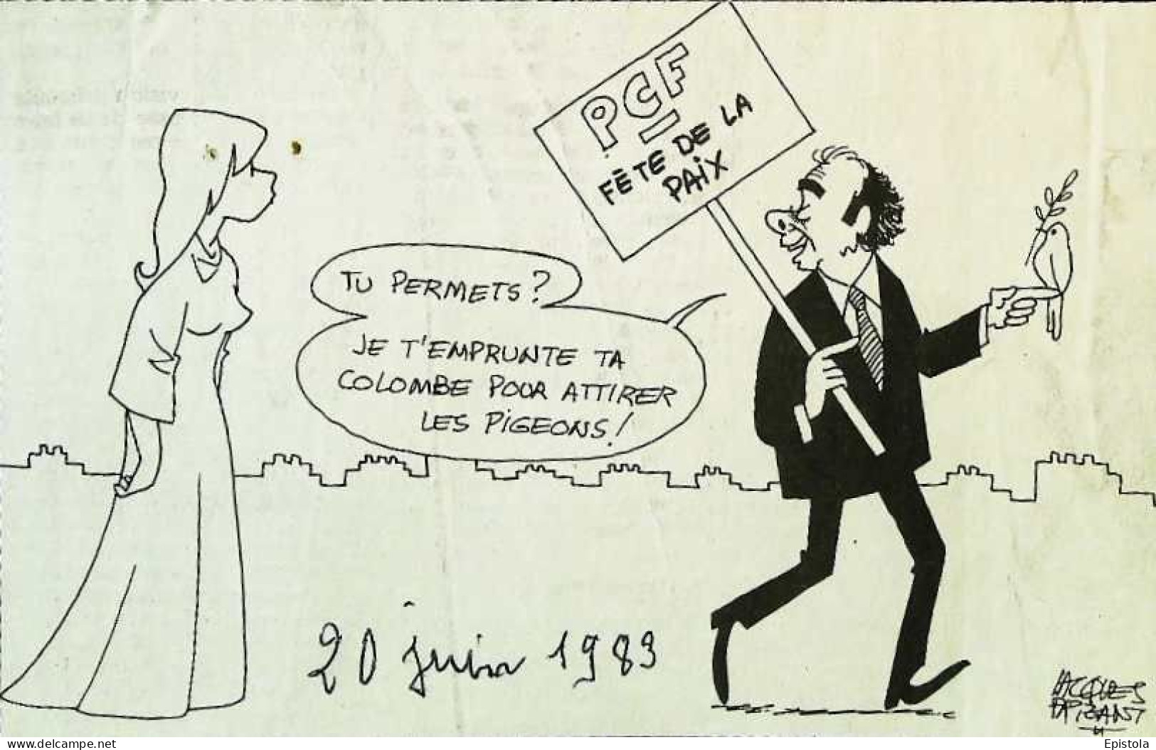 ► Coupure De Presse  Quotidien Le Figaro Jacques Faisant 1983 PDF Colombe Olivier Marchais - 1950 - Nu