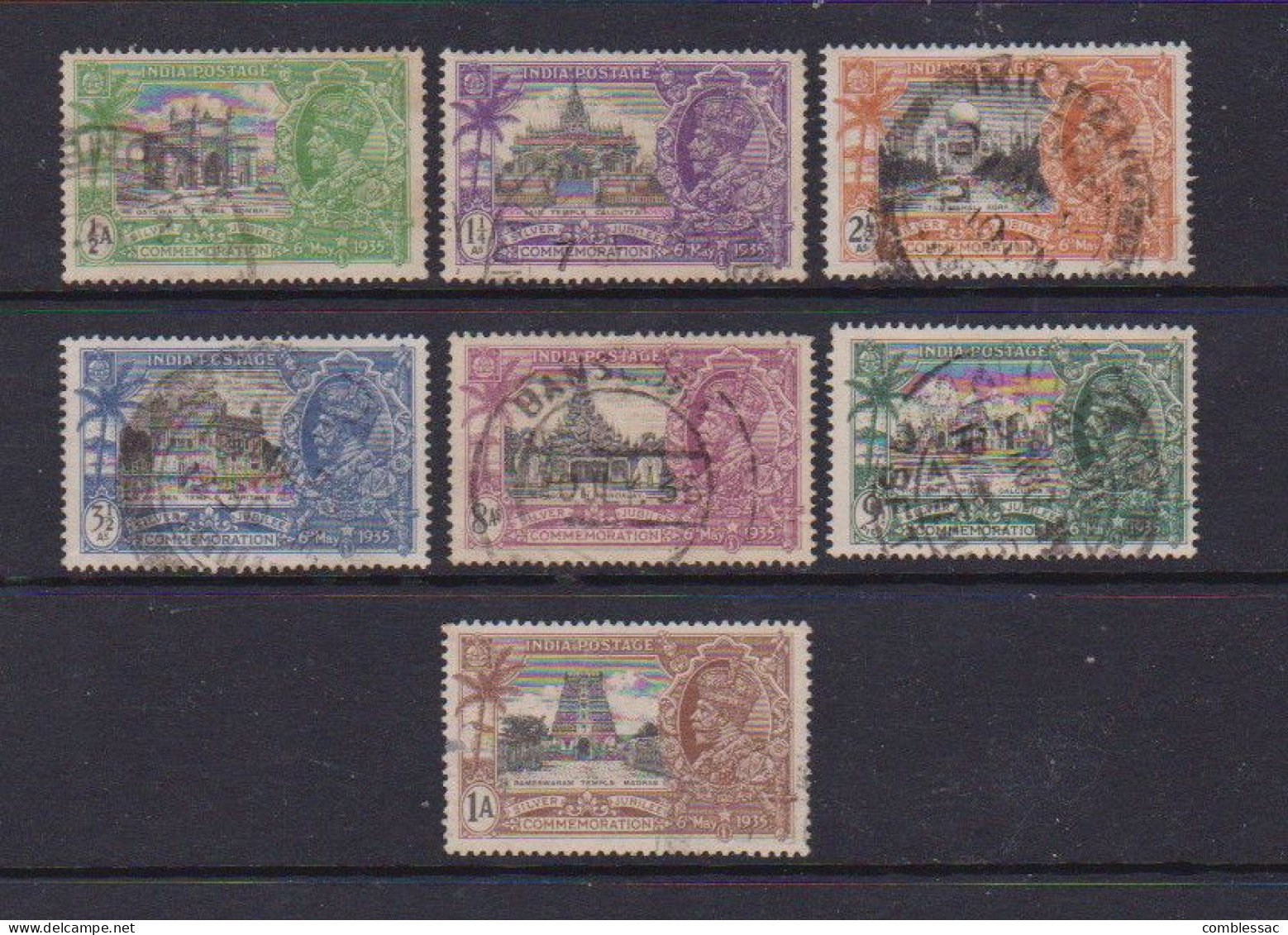 INDIA    1935    Silver  Jubilee    7 Various  Stamps    USED - 1911-35 Roi Georges V