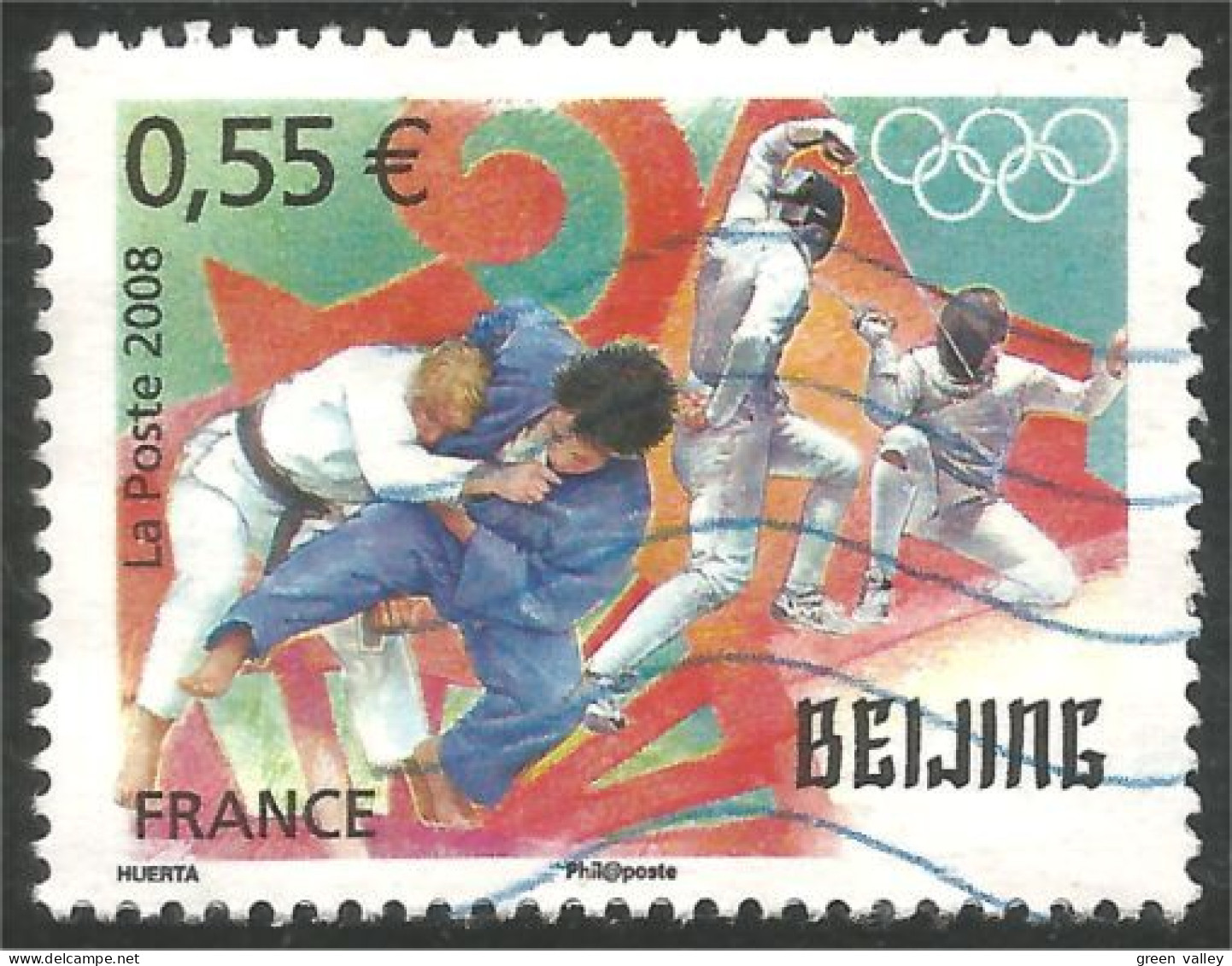 331eu-230 France Jeux Olympiques Pékin Beijing Judo Escrime Fencing Olympic Games Scherma Fechten - Esgrima