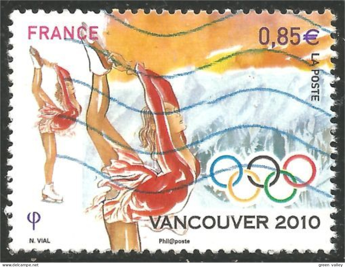 331eu-228 France Jeux Olympiques Vancouver Patinage Artistique Figure Skating Olympic Games - Eiskunstlauf