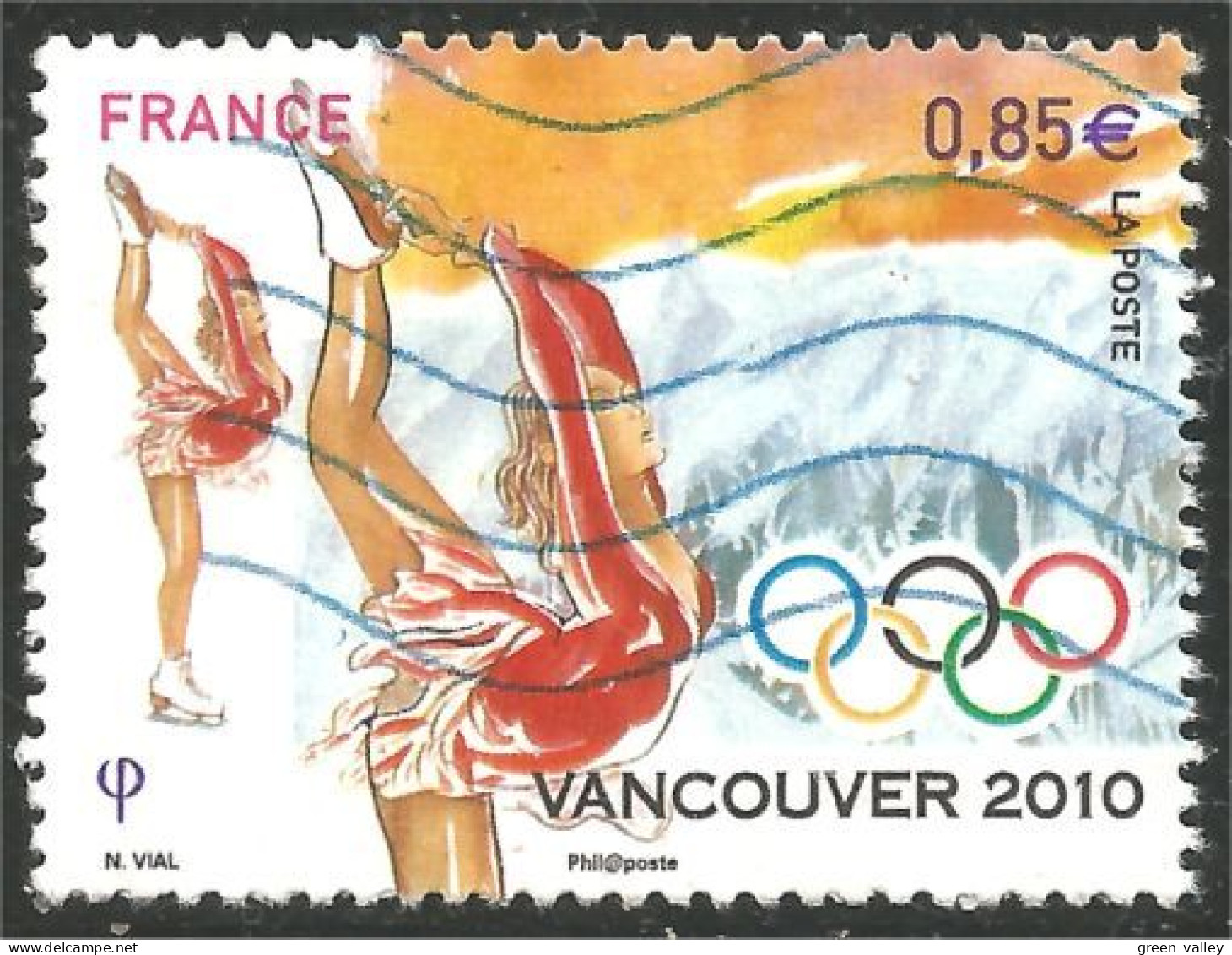 331eu-228 France Jeux Olympiques Vancouver Patinage Artistique Figure Skating Olympic Games - Patinaje Artístico