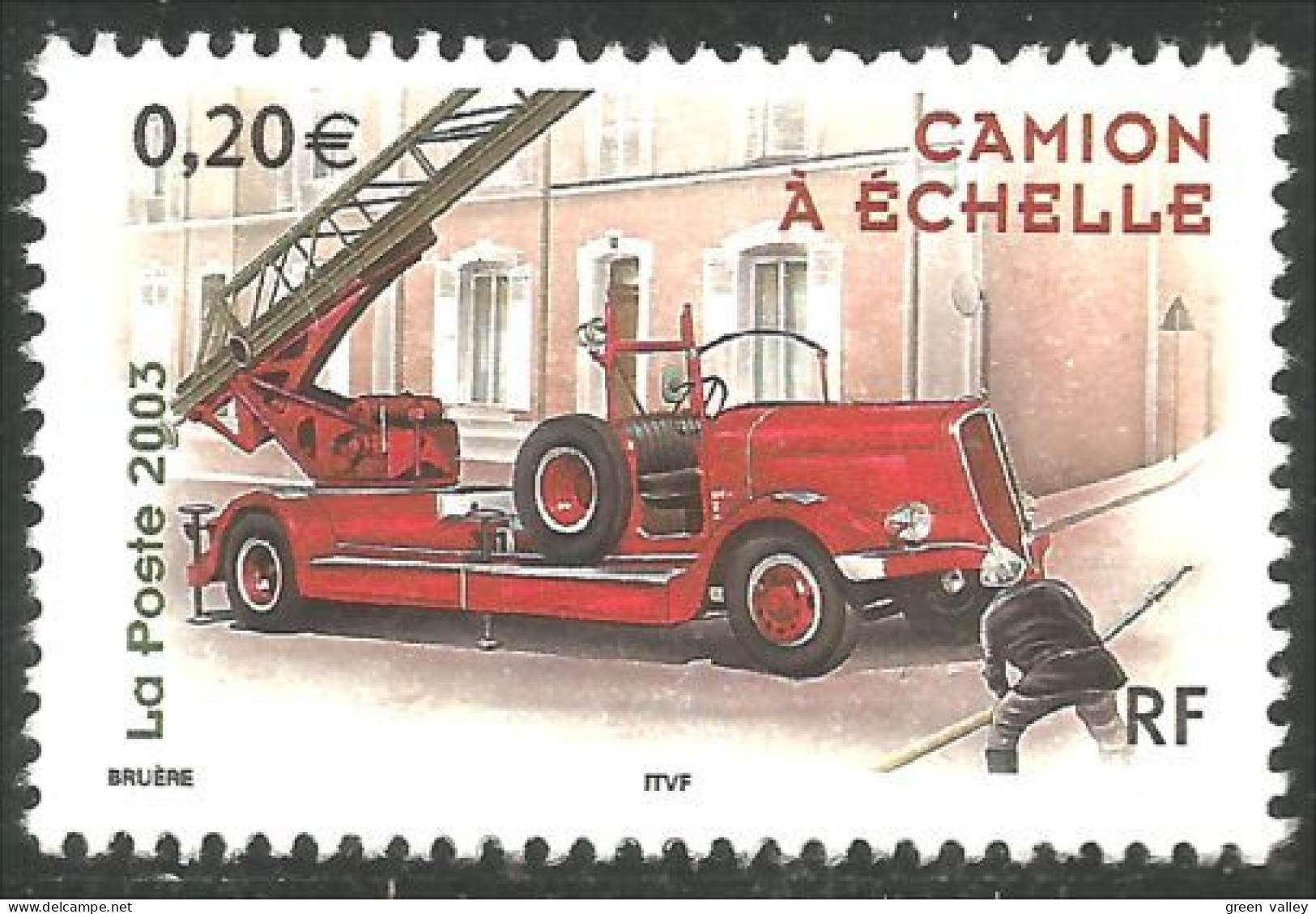 331eu-214 France Camion Pompier Bombeiro Fire Truck Feuer - Bombero