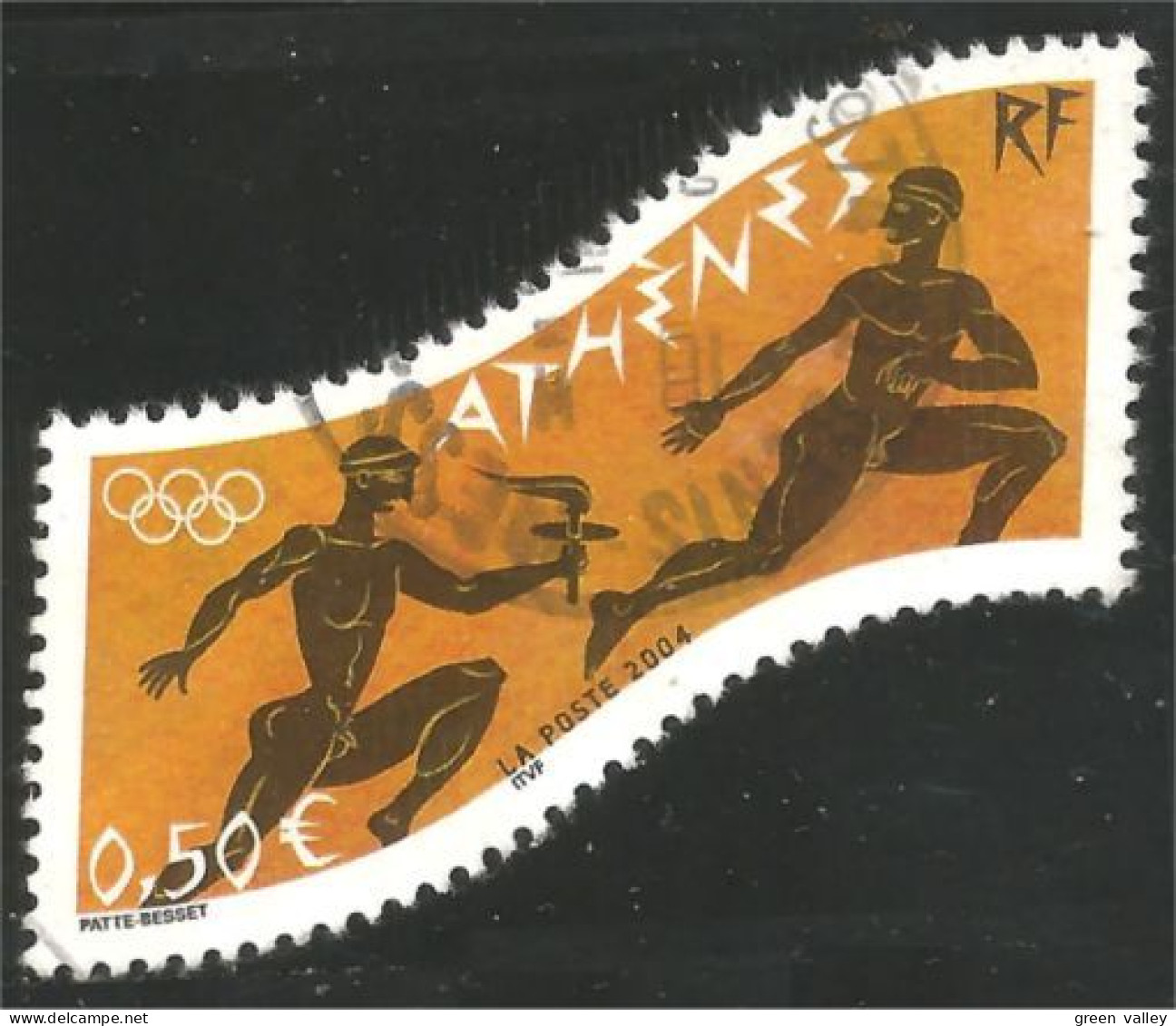 331eu-187 France Olympics Athens 2004 Ancient Greek Runner Coureurs Grecs - Tennis