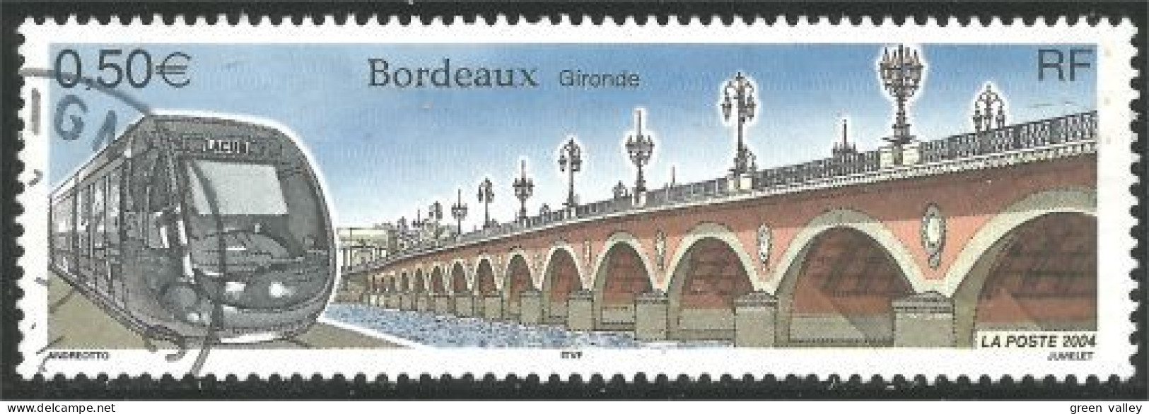 331eu-158 France Bordeaux Tramway Pont Bridge Brucke - Tram