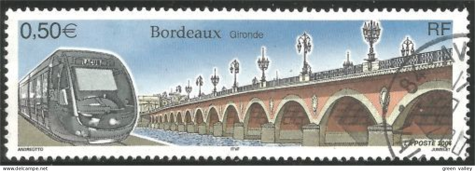 331eu-157 France Bordeaux Train Railway Pont Bridge Brucke - Treni