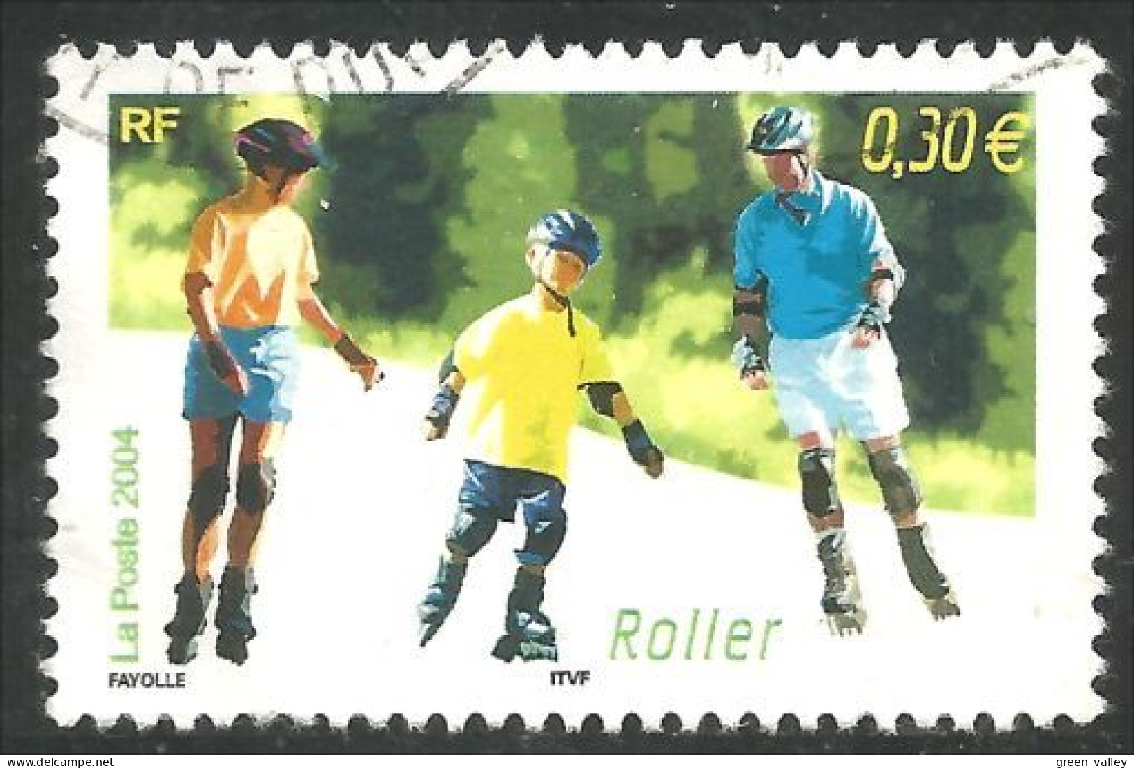 331eu-150 France Patin à Roulettes Rollers Children Enfants Famille Family - Unclassified