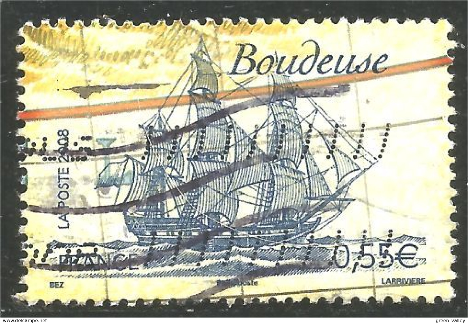 331eu-129 France Bateau Voilier Boudeuse Sailing Boat Schiff - Ships