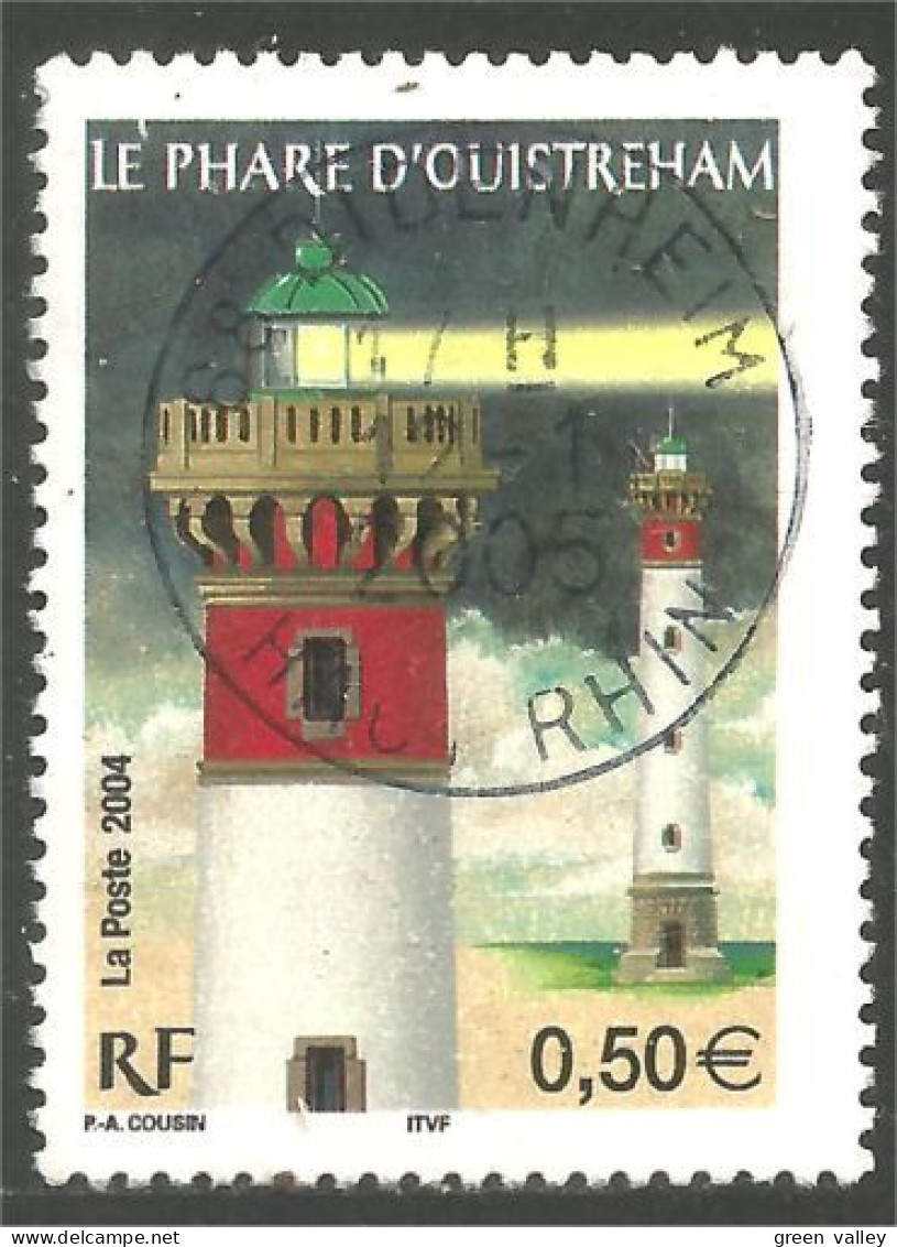 331eu-119 France Phare Ouistreham Lighthouse Lichtturm Vuurtoren Faro - Oblitérés