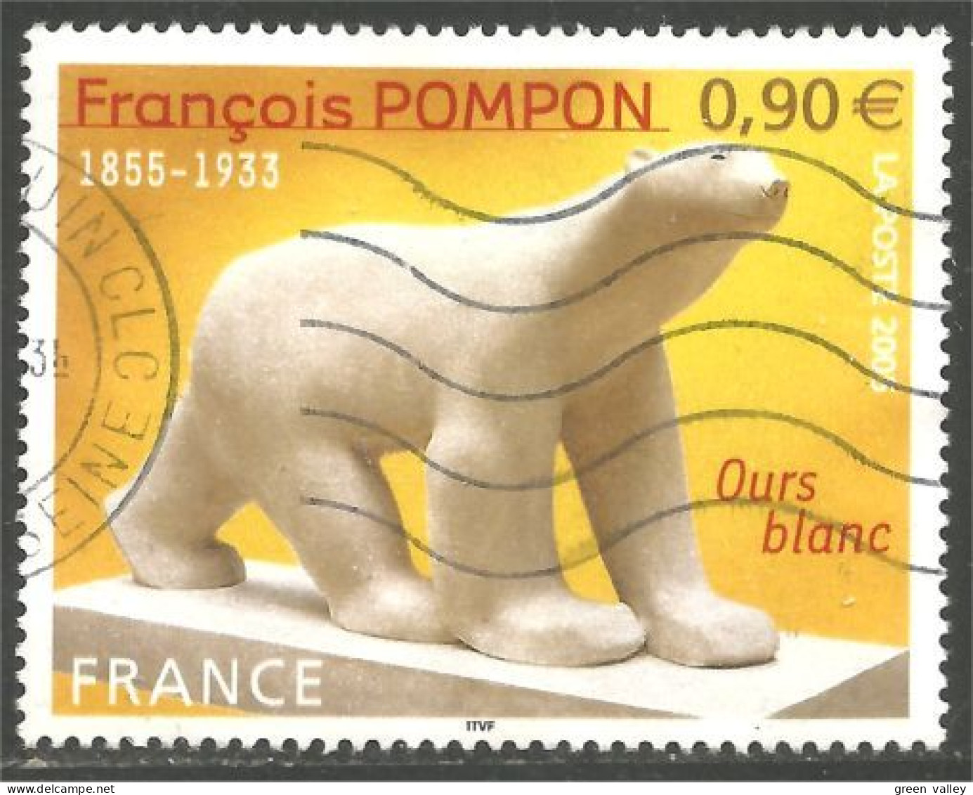 331eu-101 France Sculpture François Pompon Ours Bear Bar Orso Sopotar - Osos