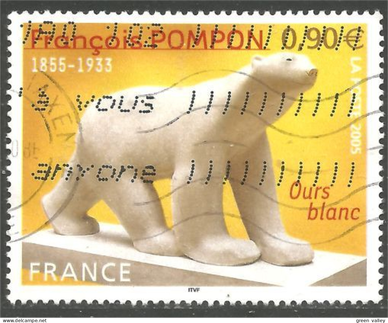 331eu-103 France Sculpture François Pompon Ours Bear Bar Orso Sopotar - Skulpturen