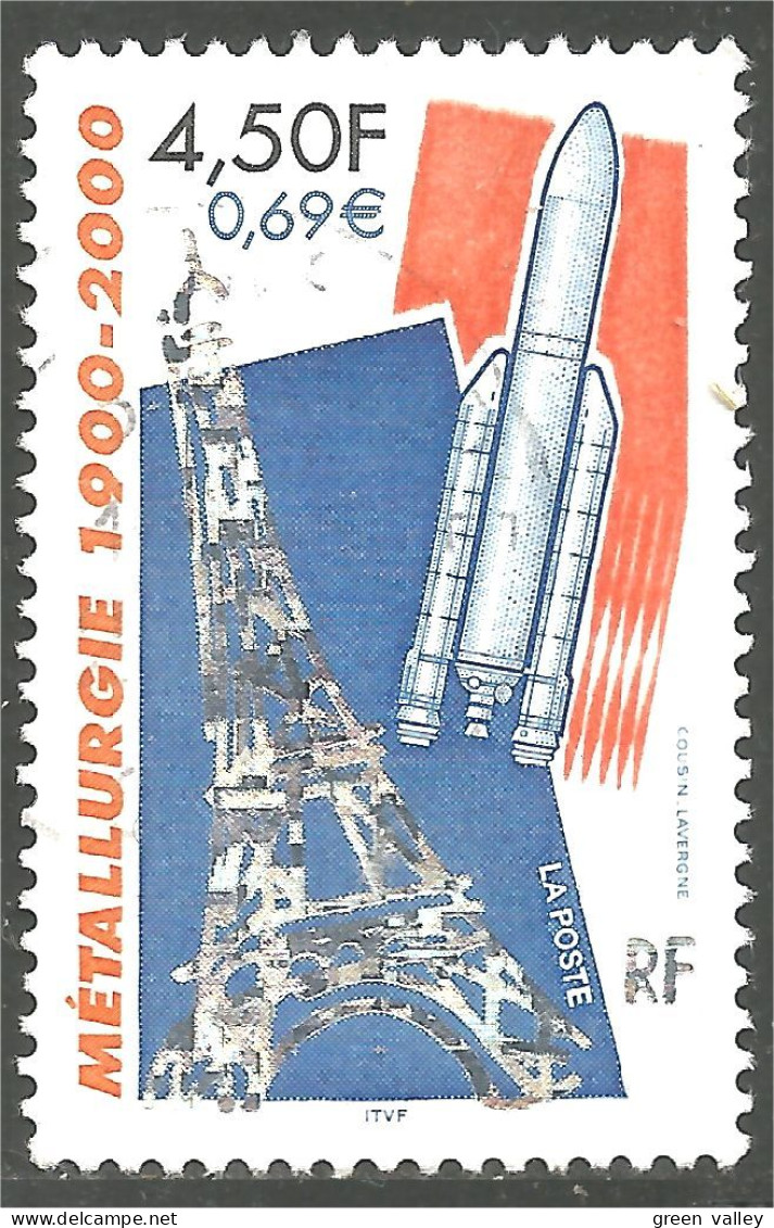 331ng-12 France Métallurgie Métal Fer Iron Tour Eiffel Tower Rocket Fusée - Mineralien