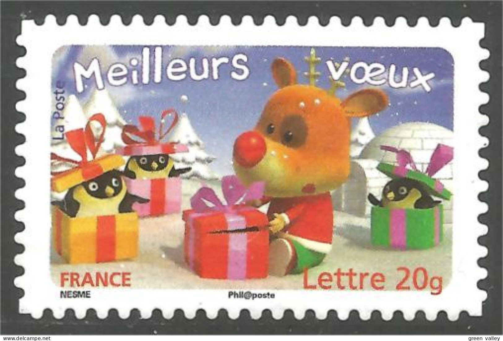 331ng-5 France Meilleurs Voeux Seasons Greetings Lettre 20g Sans Gomme - Autres & Non Classés