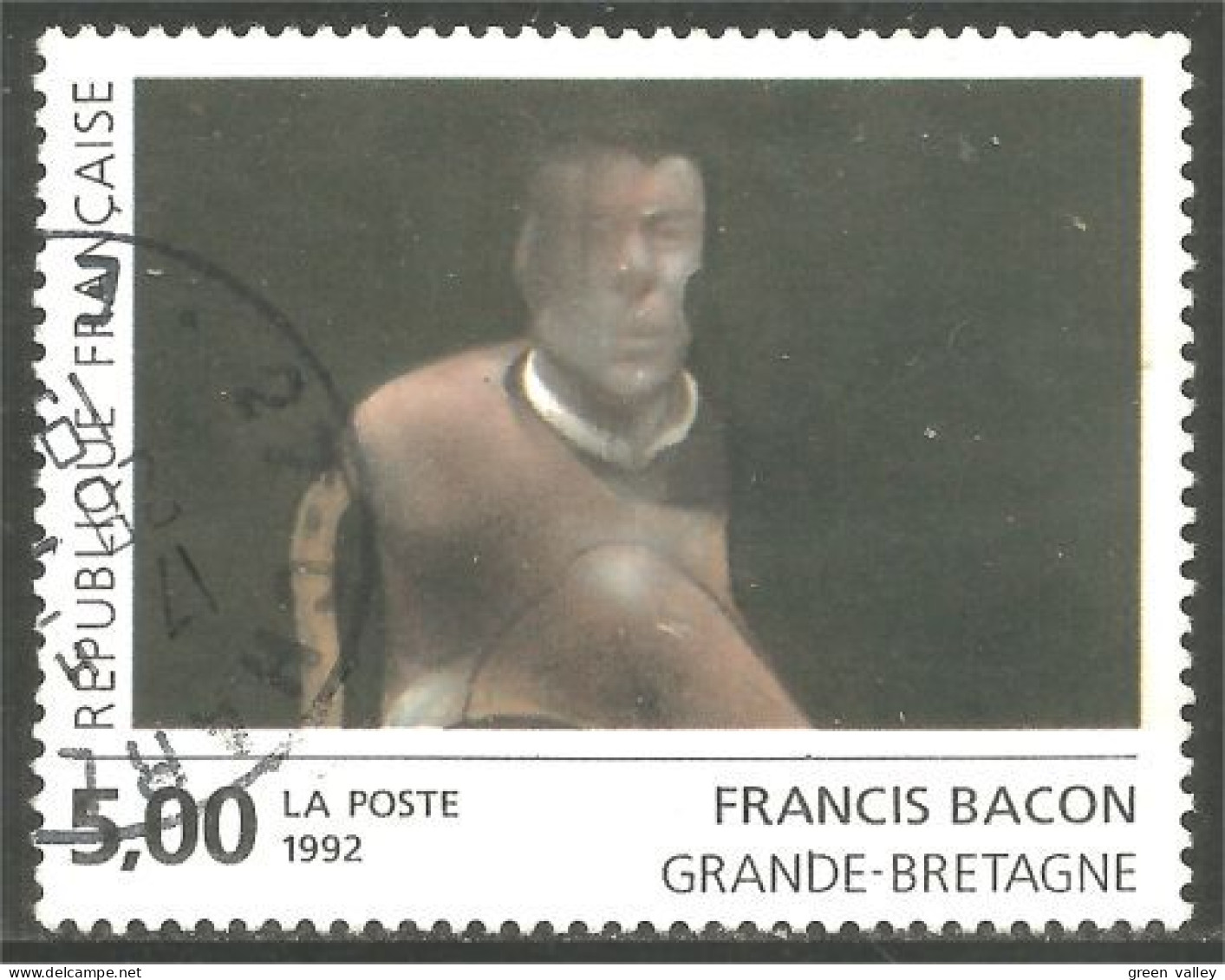 331nf-55 France Tableau Francis Bacon Painting - Used Stamps
