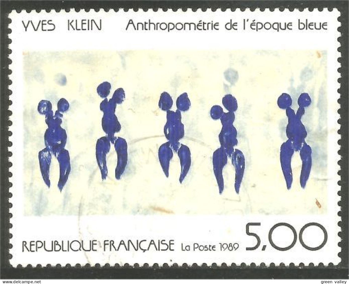 331nf-54 France Tableau Yves Klein Époque Bleue Painting - Moderne