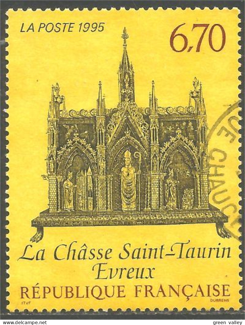 331nf-43 France Châsse Saint-Taurin Evreux - Used Stamps